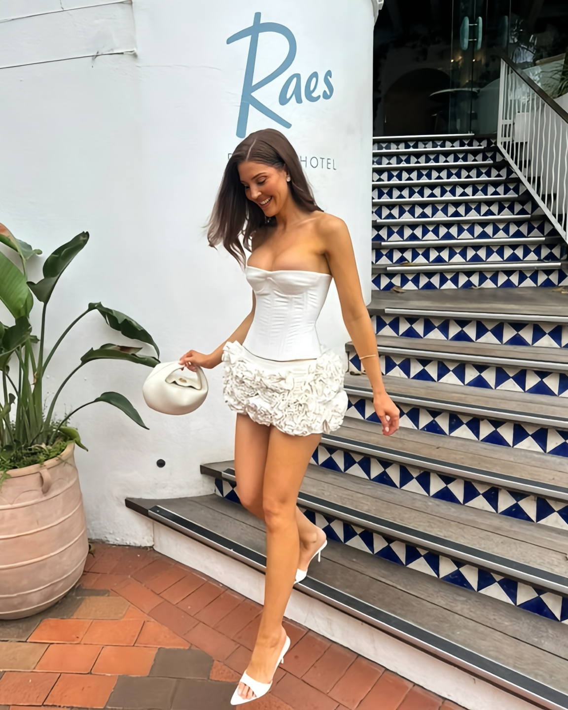 Aileen | Cupped Corset & Floral Mini Skirt Set